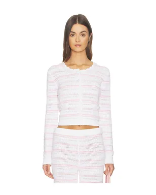 LoveShackFancy DESSA カーディガン - Pink,White. - サムネイル1