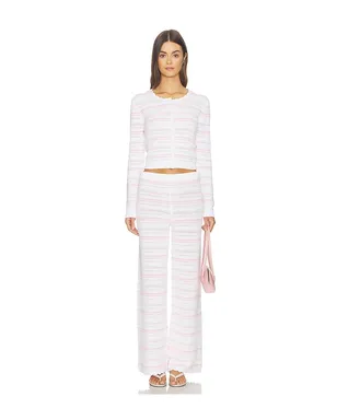 LoveShackFancy DESSA カーディガン - Pink,White. - サムネイル4