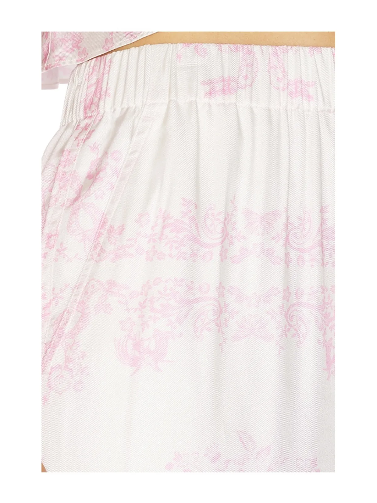 LoveShackFancy HELIA パンツ - White,Pink. - 画像6