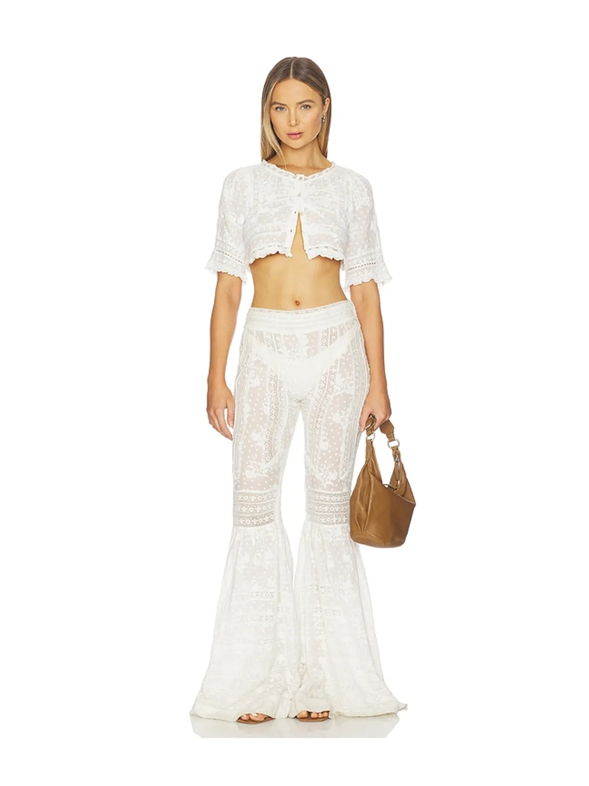 LoveShackFancy TEVLA PANT パンツ - 画像5
