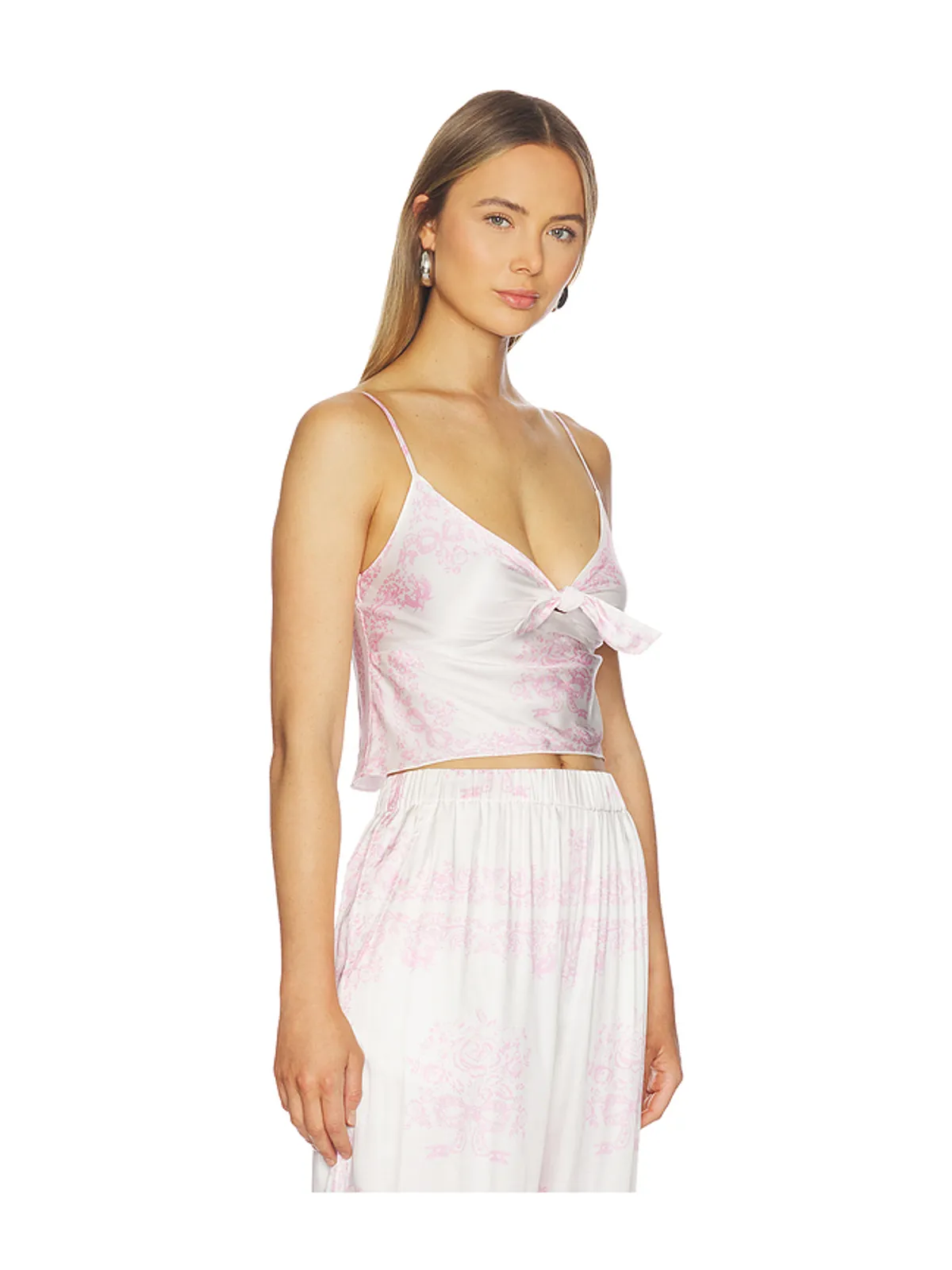 LoveShackFancy EMERAINE トップ - White,Pink. - 画像2