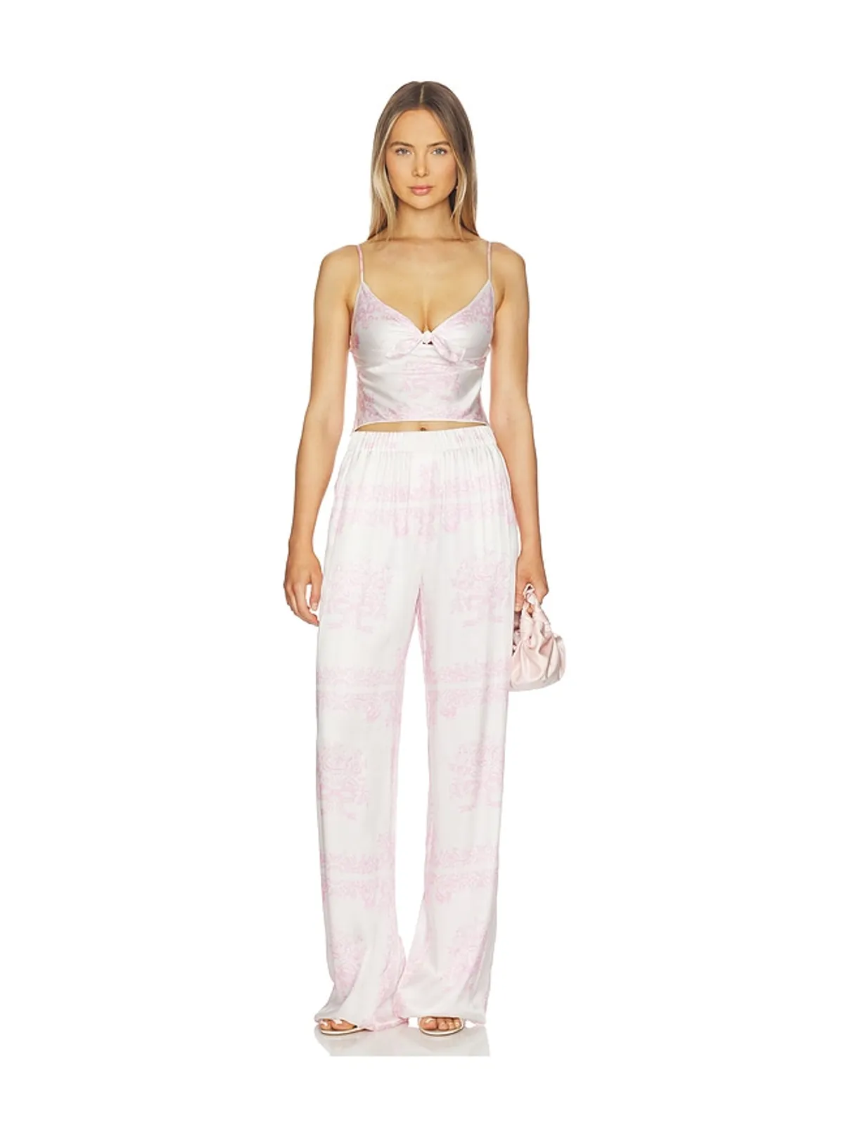 LoveShackFancy EMERAINE トップ - White,Pink. - 画像4