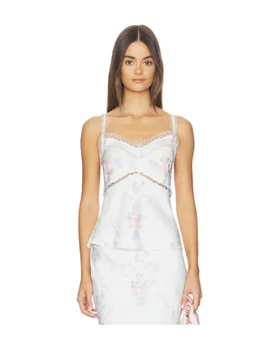 LoveShackFancy LIRENA トップ - White,Pink. - サムネイル1