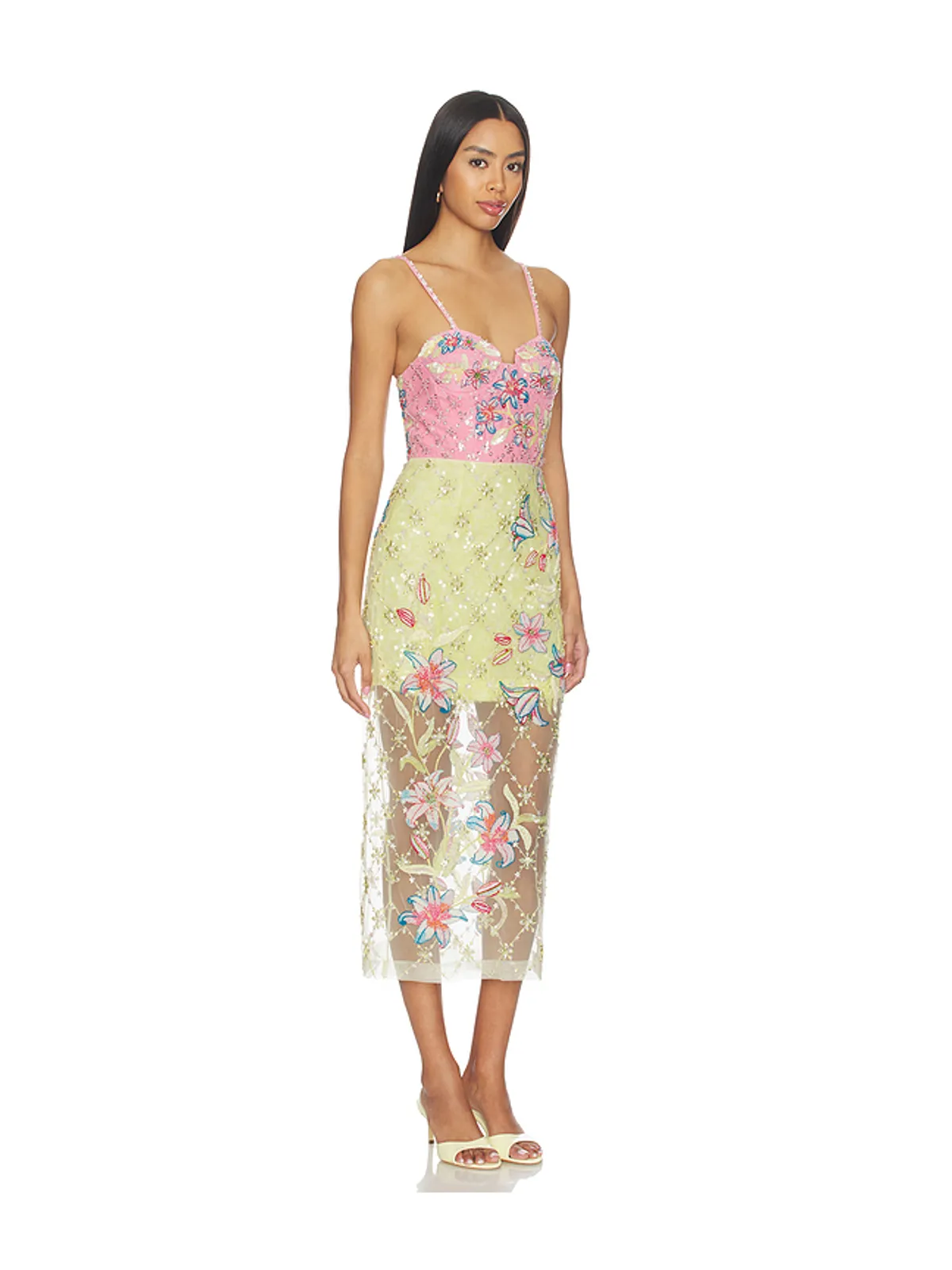 LA FUORI DRESS ドレス - Pink,Yellow. - 画像2