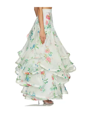 LA FUORI SKIRT スカート - White,Blue. - サムネイル3