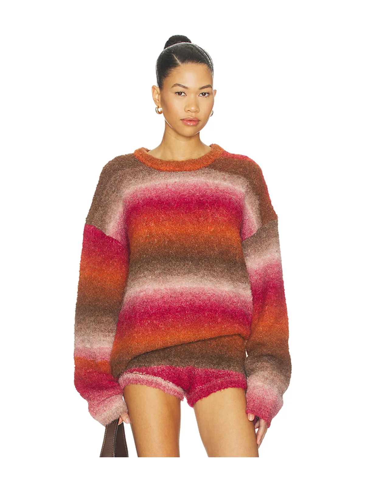 LIONESS LOYALTY KNIT プルオーバー - Orange,Pink. - 画像1