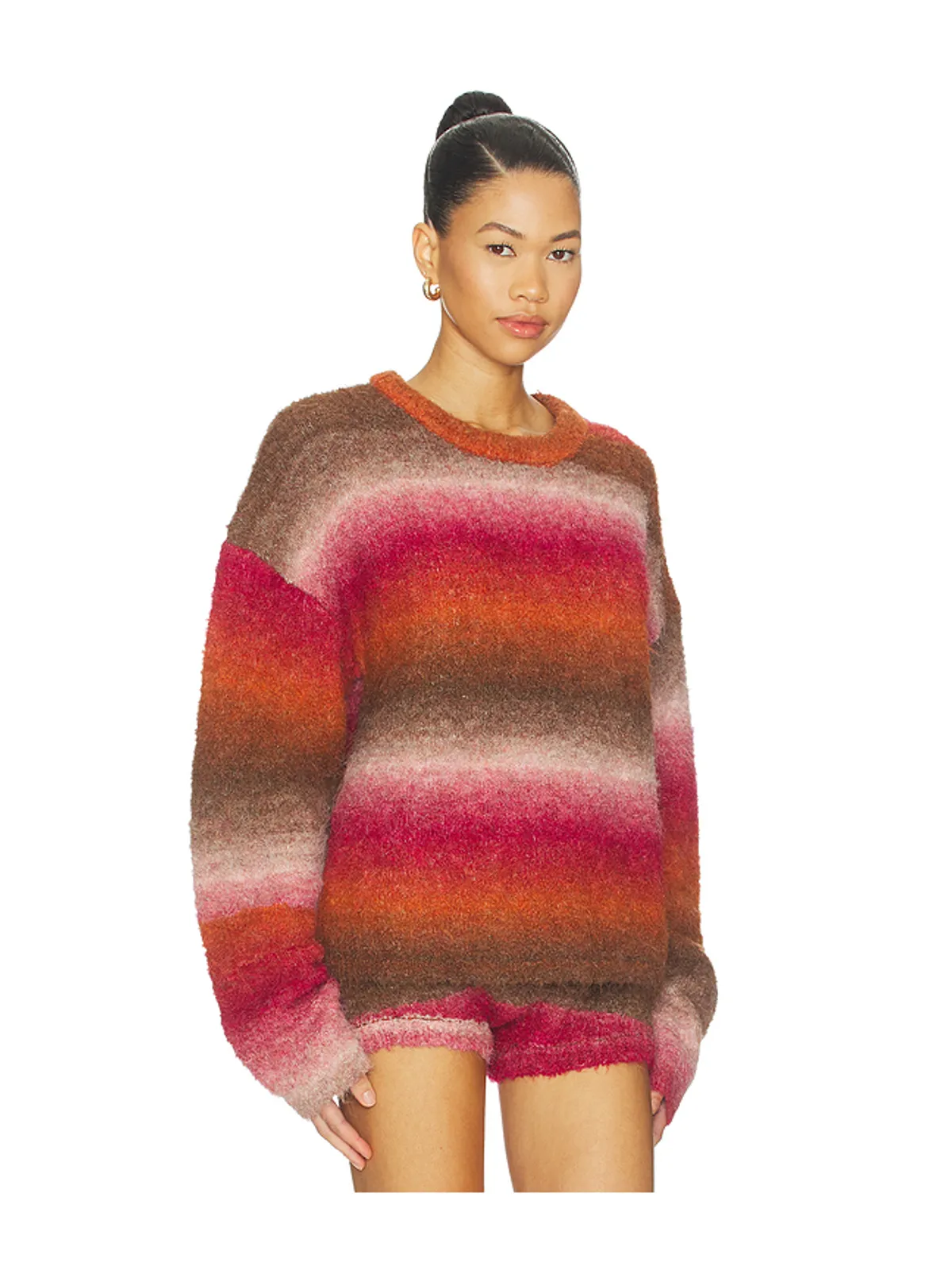 LIONESS LOYALTY KNIT プルオーバー - Orange,Pink. - 画像2