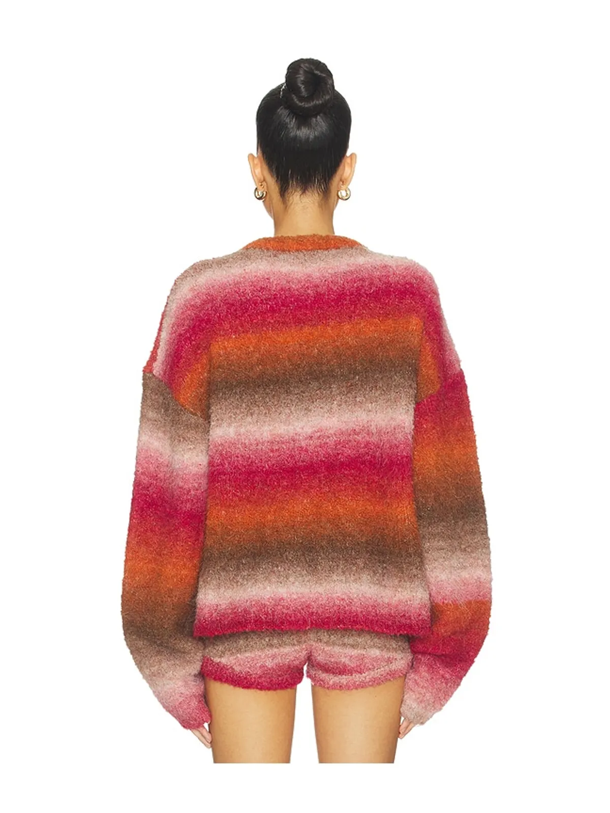 LIONESS LOYALTY KNIT プルオーバー - Orange,Pink. - 画像3