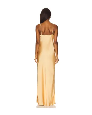 LIONESS ABOUT A GIRL ドレス - Metallic Gold, yellow. - サムネイル3