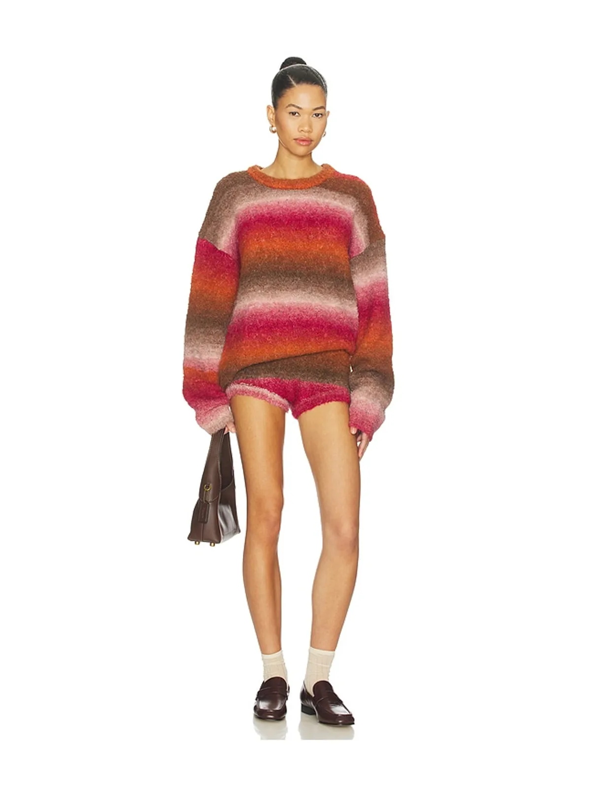 LIONESS LOYALTY KNIT ショートパンツ - Orange,Pink. - 画像5