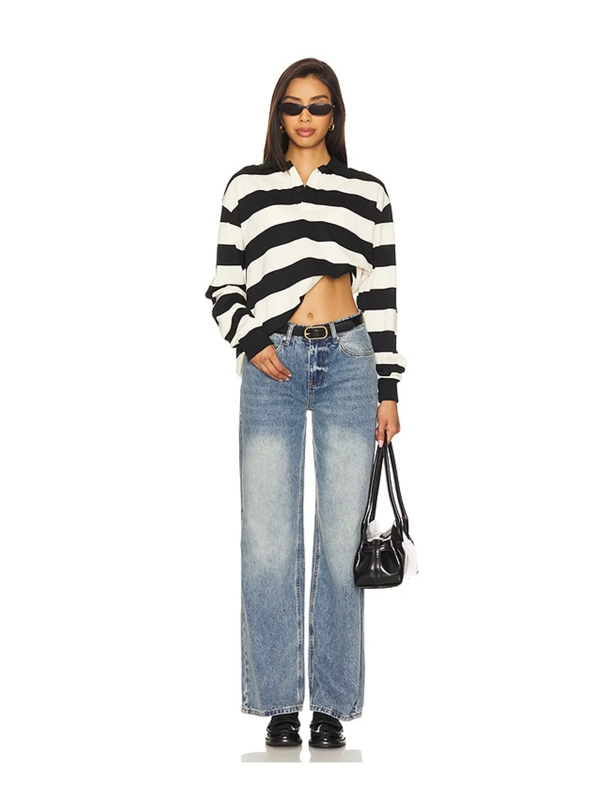 LIONESS NAUTICA トップ - Black,Cream. - 画像5
