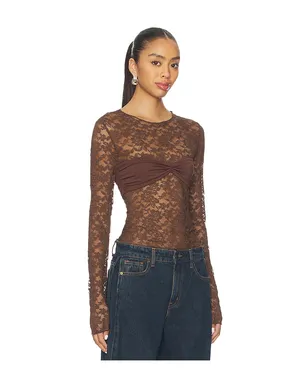 LIONESS MIDNIGHT LACE LONG SLEEVE トップ - サムネイル2