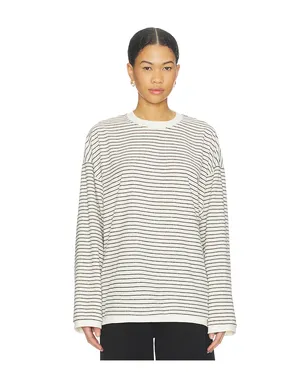 LIONESS CHERI LONG SLEEVE トップ - Cream,Black. - サムネイル2
