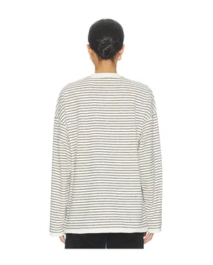 LIONESS CHERI LONG SLEEVE トップ - Cream,Black. - サムネイル4