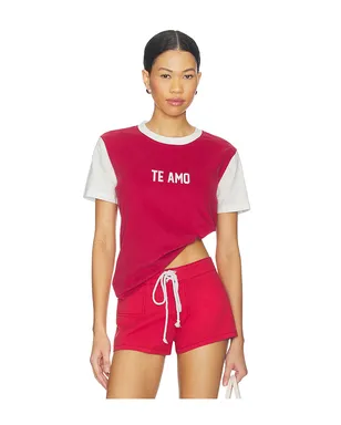 LIONESS TE AMO Tシャツ - Red,White. - サムネイル1