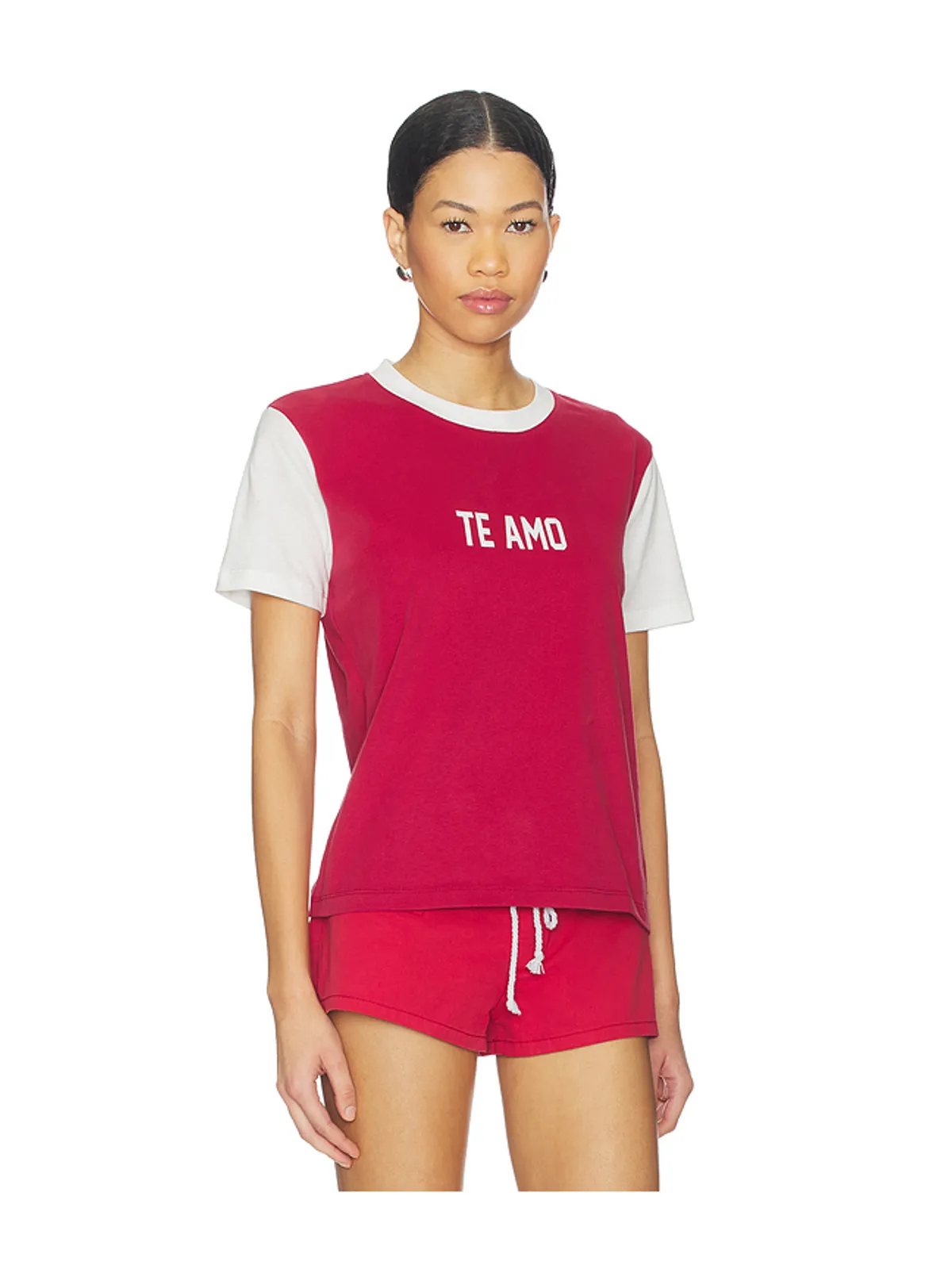 LIONESS TE AMO Tシャツ - Red,White. - 画像2