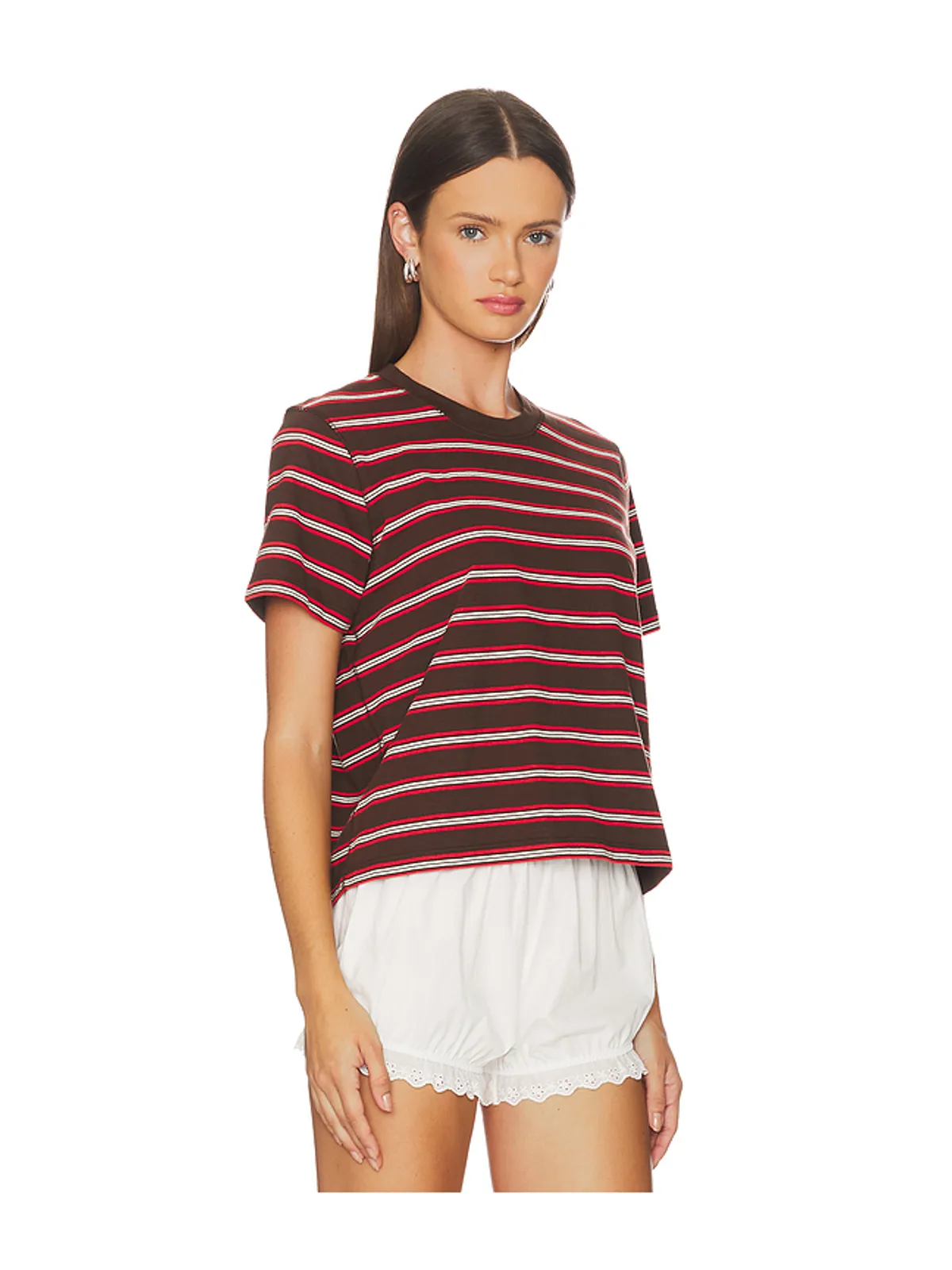 La Ligne Tシャツ - Brown,Red. - 画像2