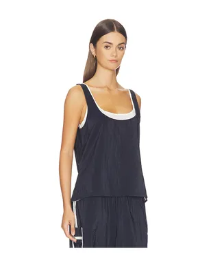 La Ligne ダブルレイヤースクープランク - Navy,White. - サムネイル2