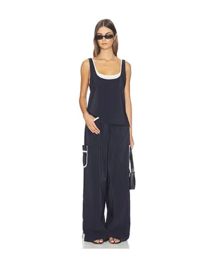 La Ligne ダブルレイヤースクープランク - Navy,White. - サムネイル4