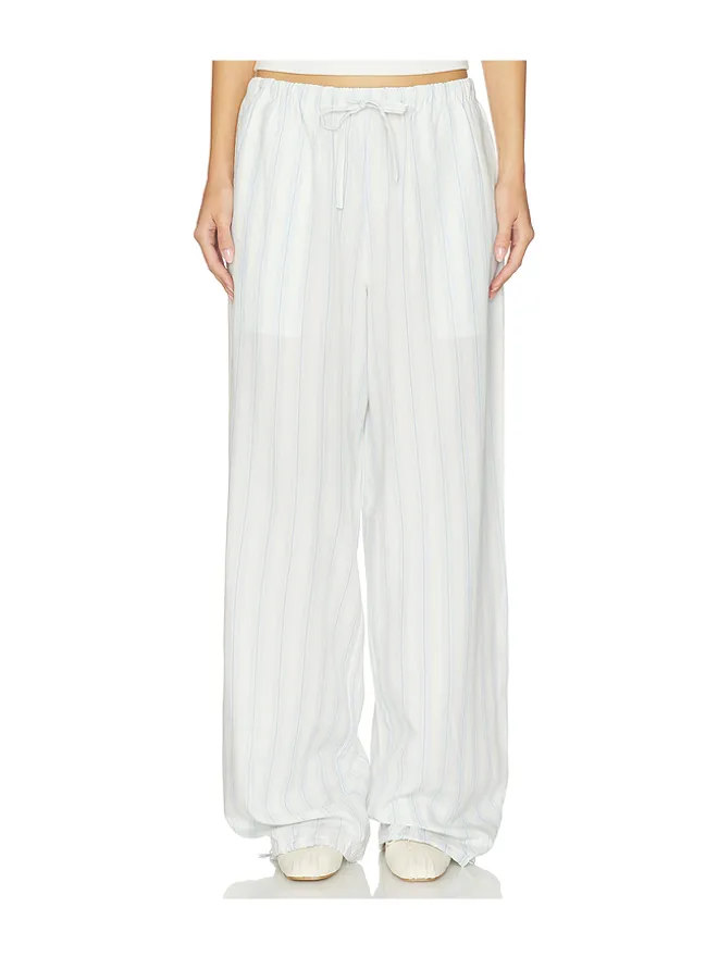 LPA LPA HARPER パンツ - White,Baby Blue.の商品画像