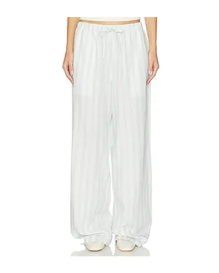 LPA HARPER パンツ - White,Baby Blue. - サムネイル1