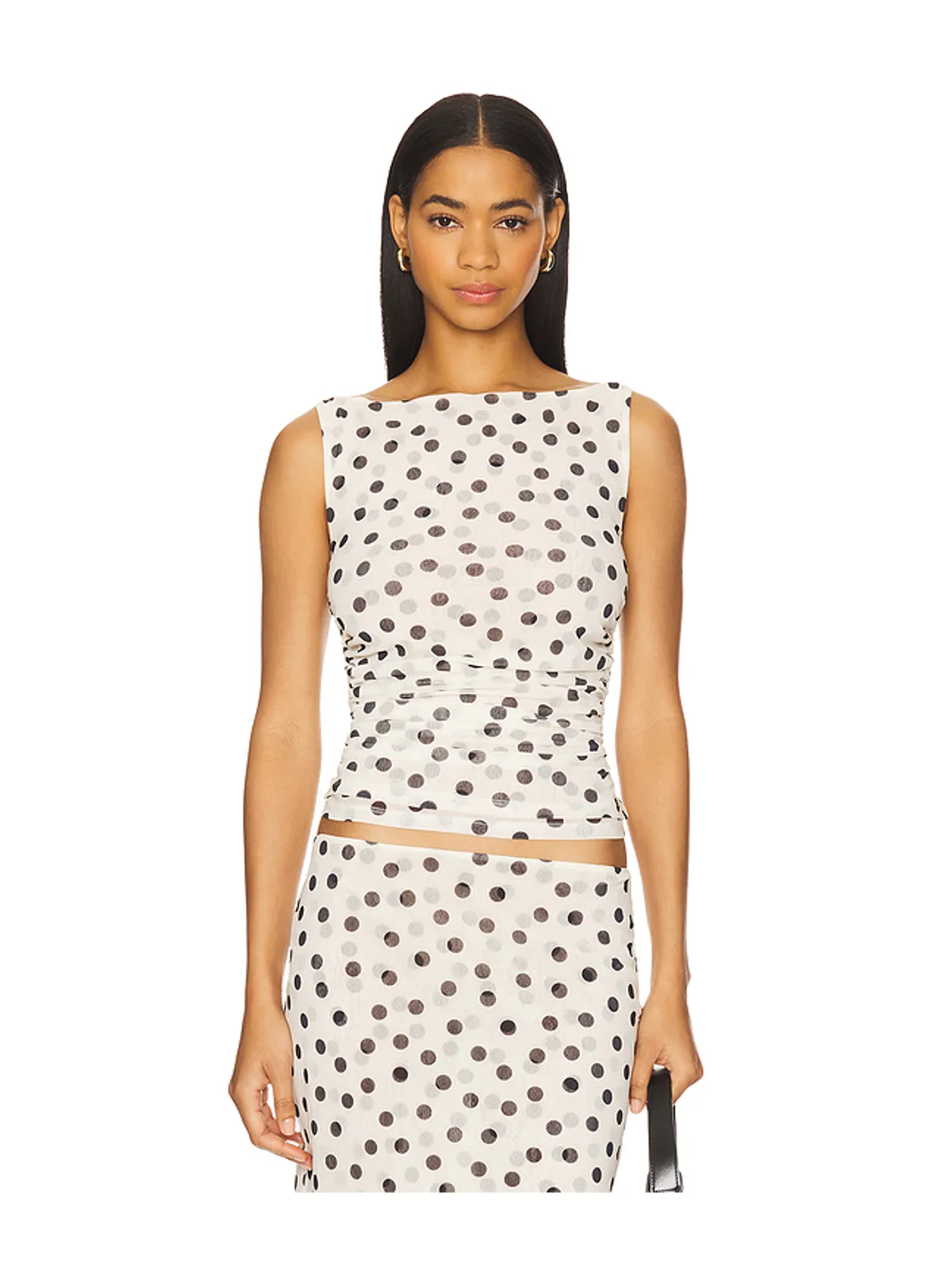 LPA CARLA トップ - White,Black. - 画像1