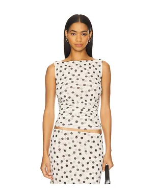 LPA CARLA トップ - White,Black. - サムネイル1