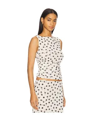 LPA CARLA トップ - White,Black. - サムネイル2