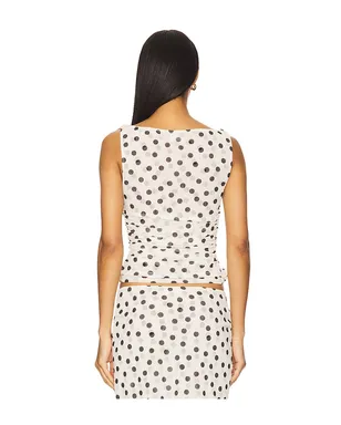LPA CARLA トップ - White,Black. - サムネイル3