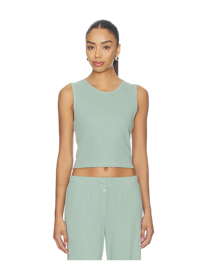 LESET LESET Pointelle Sleeveless Crewの商品画像