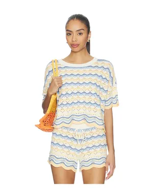 LSPACE SUNCHASER トップ - Blue,Lemon. - サムネイル1