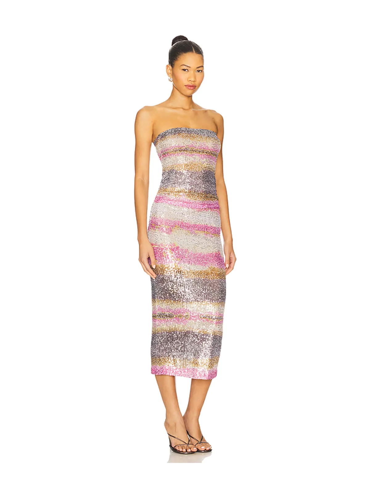 Le Superbe SHIBORI ドレス - Taupe,Pink,Black. - 画像2