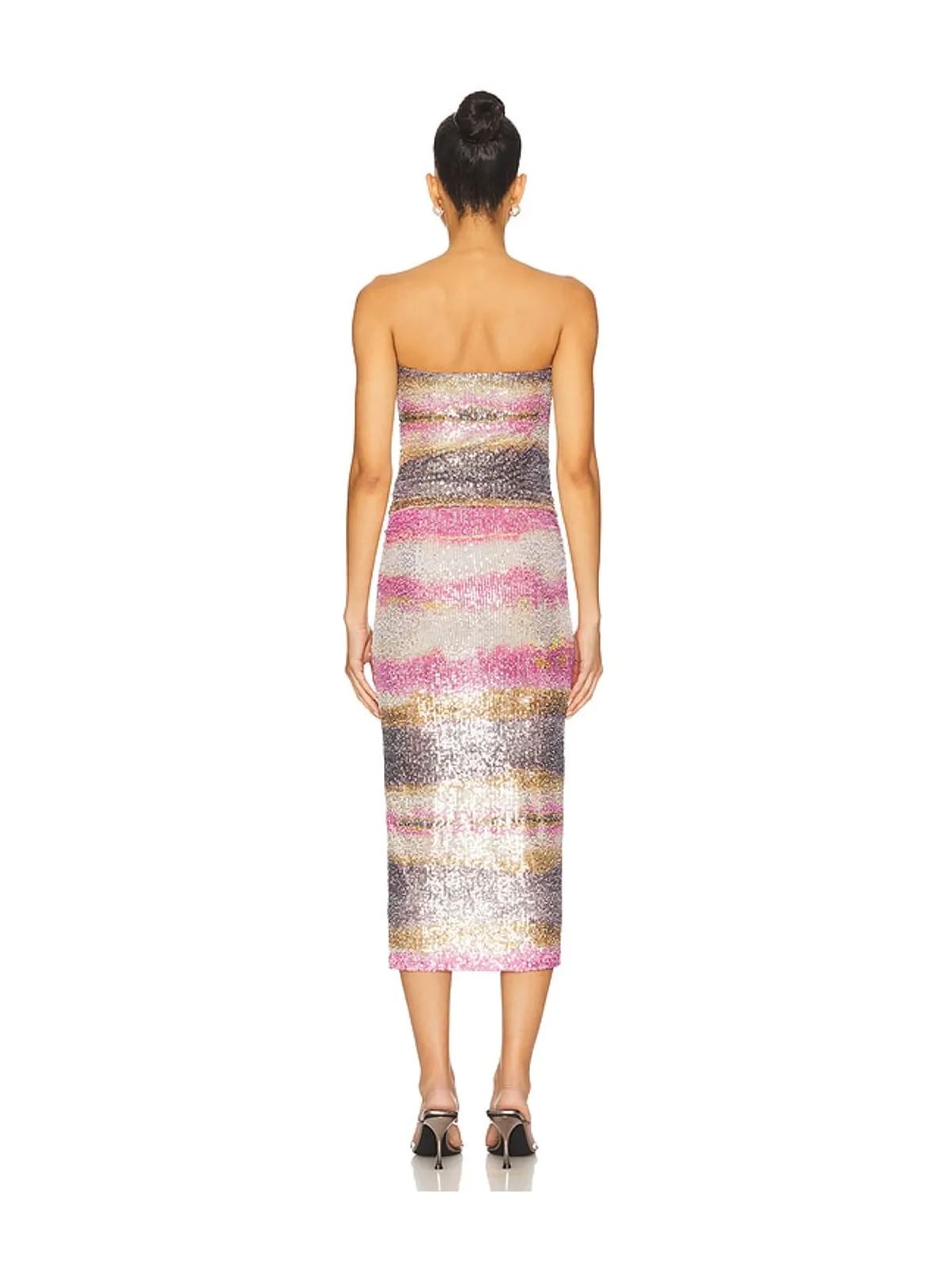 Le Superbe SHIBORI ドレス - Taupe,Pink,Black. - 画像3