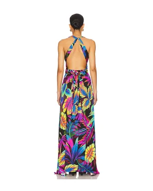 Luli Fama NEON NIGHTS ドレス - Fuchsia,Blue. - サムネイル3