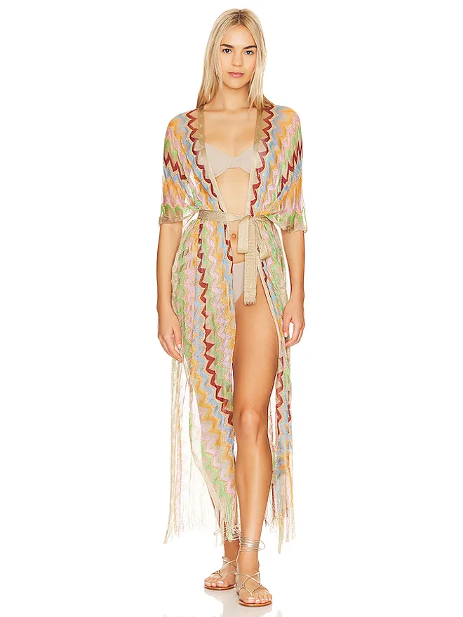 Luli Fama Luli Fama HERE COMES THE SUN ロングポンチョの商品画像