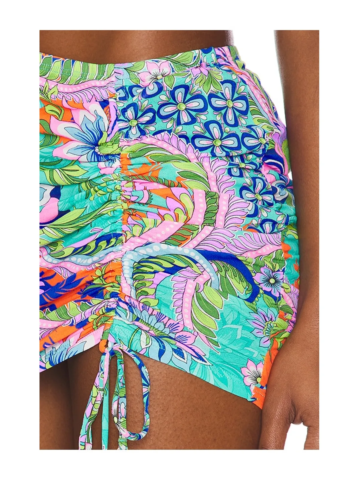 Luli Fama ミニスカート - Orange,Teal. - 画像6