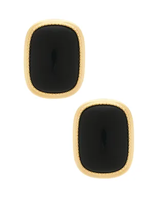 Luv AJ MIDNIGHT スタッズイヤリング - Black,Metallic Gold. - サムネイル1