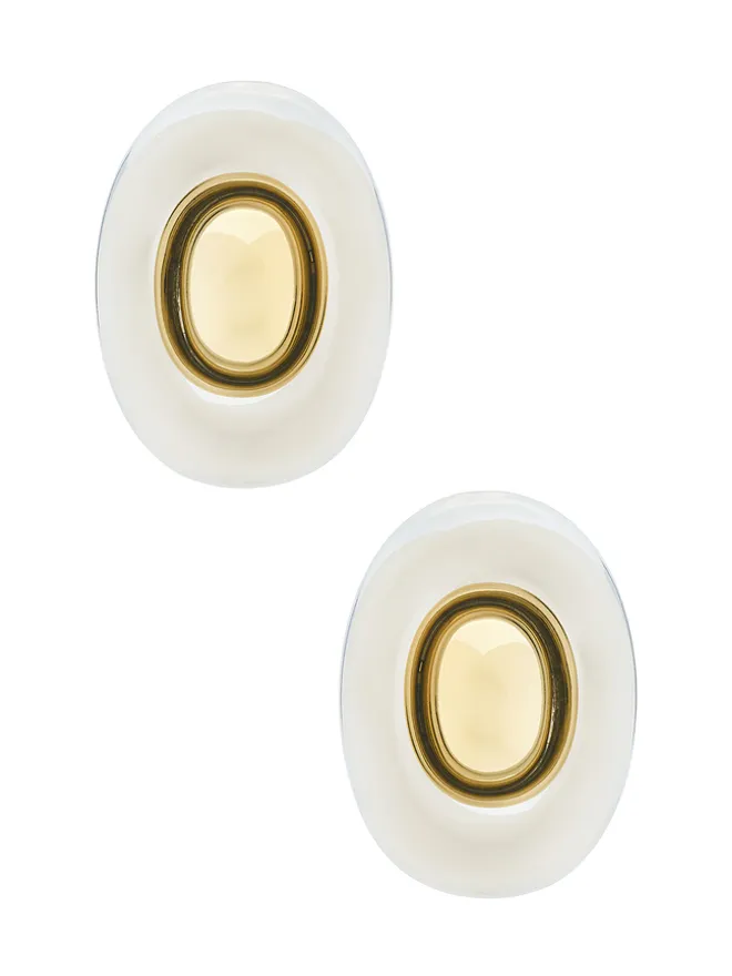Luv AJ Luv AJ THE TWO-TONE CHROME ORB STATEMENT STUDS スタッズイヤリングの商品画像