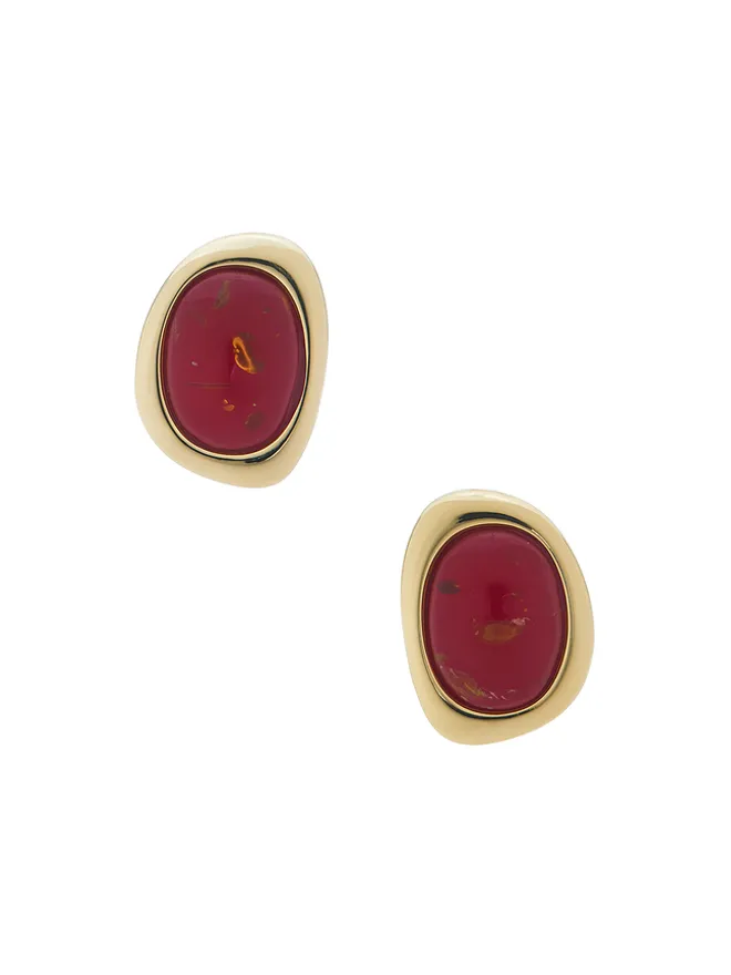 Luv AJ Luv AJ THE AMBER HONEY RESIN STUDS スタッズイヤリングの商品画像