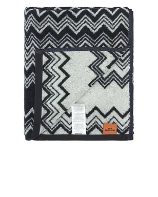 Missoni Home KEITH BATH TOWEL バスタオル - Black, White. - サムネイル3