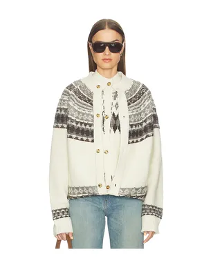 Monse FOLD-UP FAIR ISLE カーディガン - サムネイル1