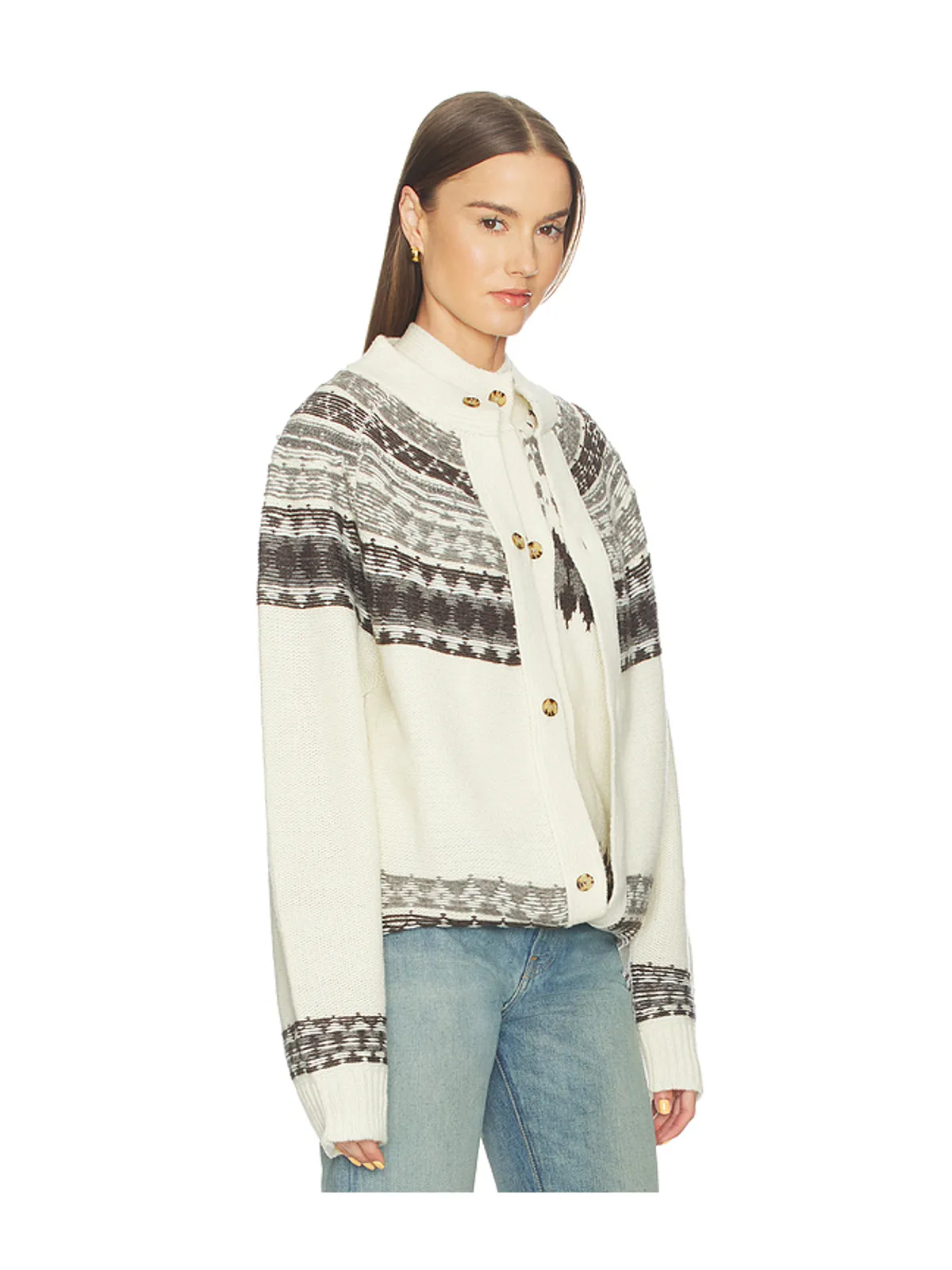Monse FOLD-UP FAIR ISLE カーディガン - 画像2