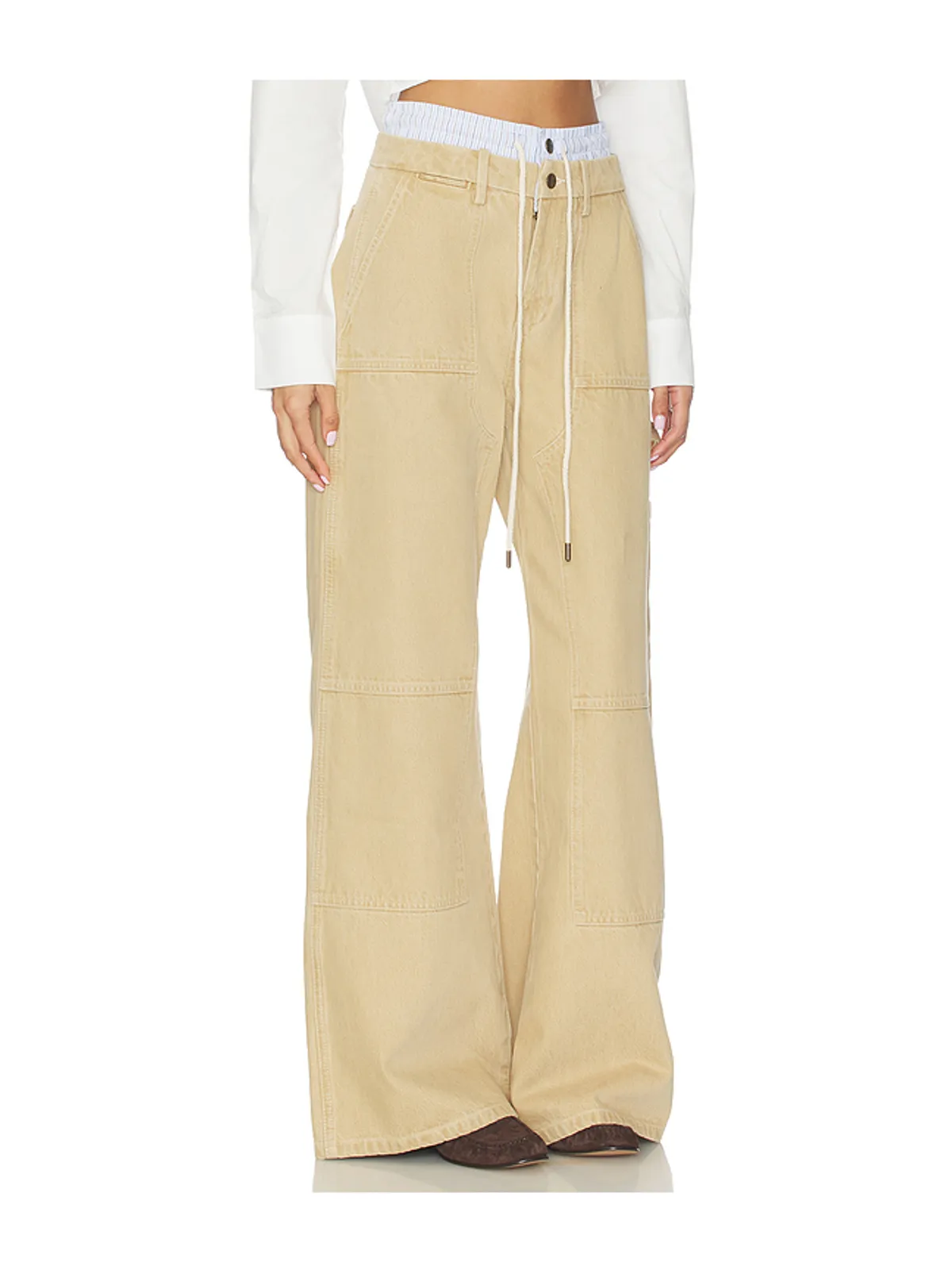 Monse DOUBLE WAISTBAND WIDE LEG デニム - 画像2