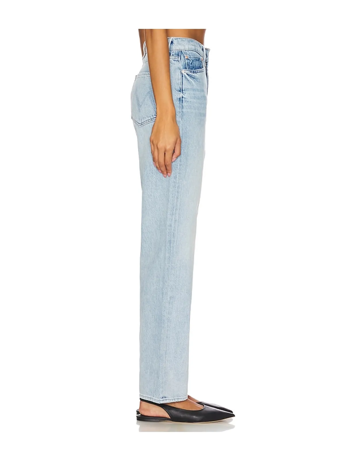 MOTHER HIGH WAISTED STUDY SKIMP ストレートレッグ - 画像3