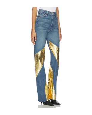 MOTHER SALOON ストレートレッグ - Blue,Metallic Gold. - サムネイル2