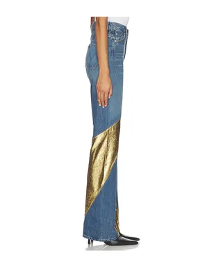 MOTHER SALOON ストレートレッグ - Blue,Metallic Gold. - サムネイル3