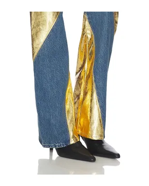 MOTHER SALOON ストレートレッグ - Blue,Metallic Gold. - サムネイル6