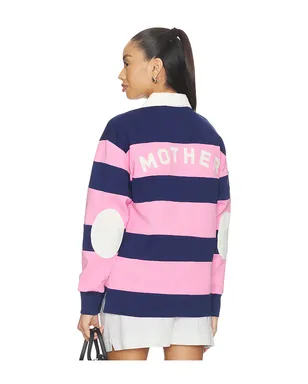 MOTHER PIECE HUDDLE ポロトップ - Pink, Navy. - サムネイル1