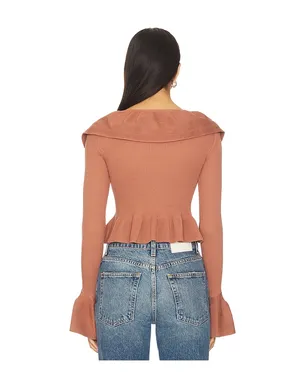 MORE TO COME HALLY セーター - Pink, brown. - サムネイル3