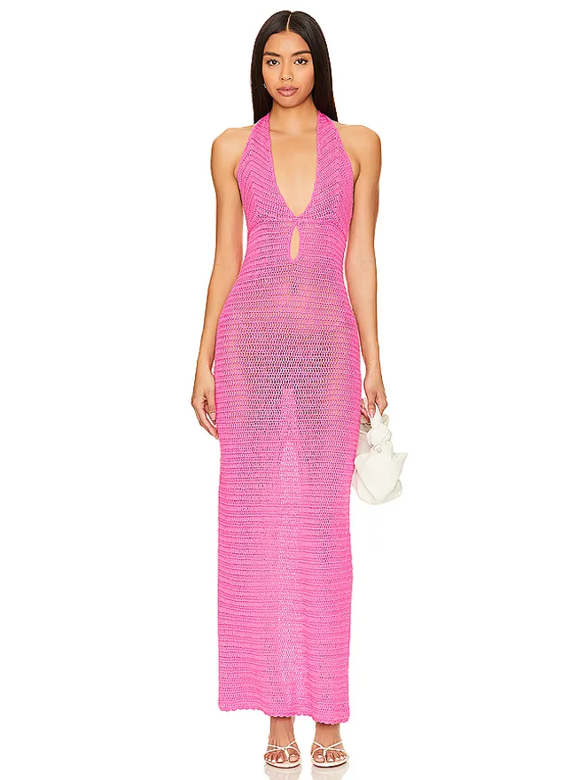 MORE TO COME MORE TO COME LISSE HALTER マキシドレスの商品画像